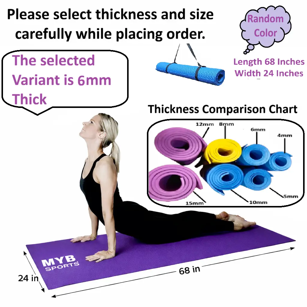 6mm Yoga Mat 24x68 Pakistan