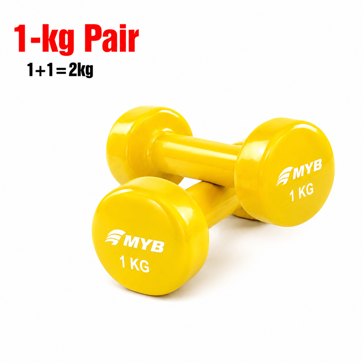 Vinyl Dumbbell 1 KG Pair