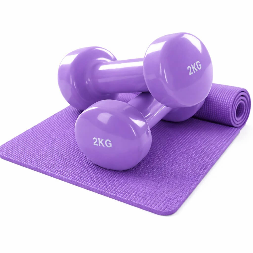 Adjustable 2-kg Vinyl Dumbbells Pakistan