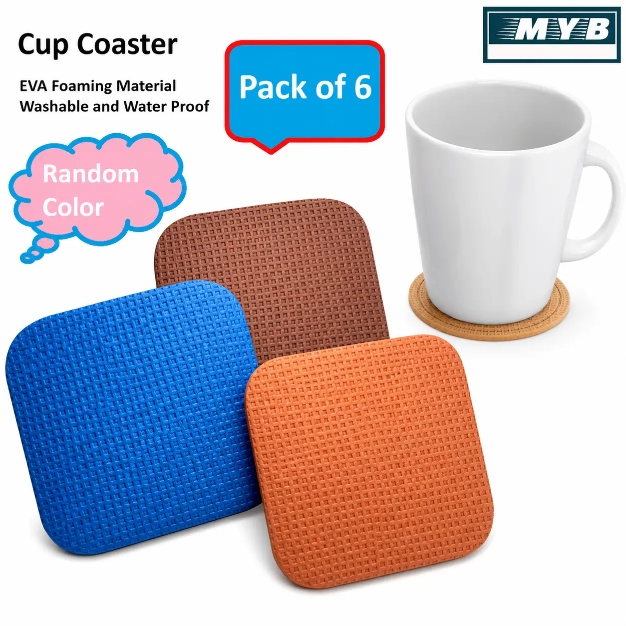 Cup Coaster (Pack of 6 )