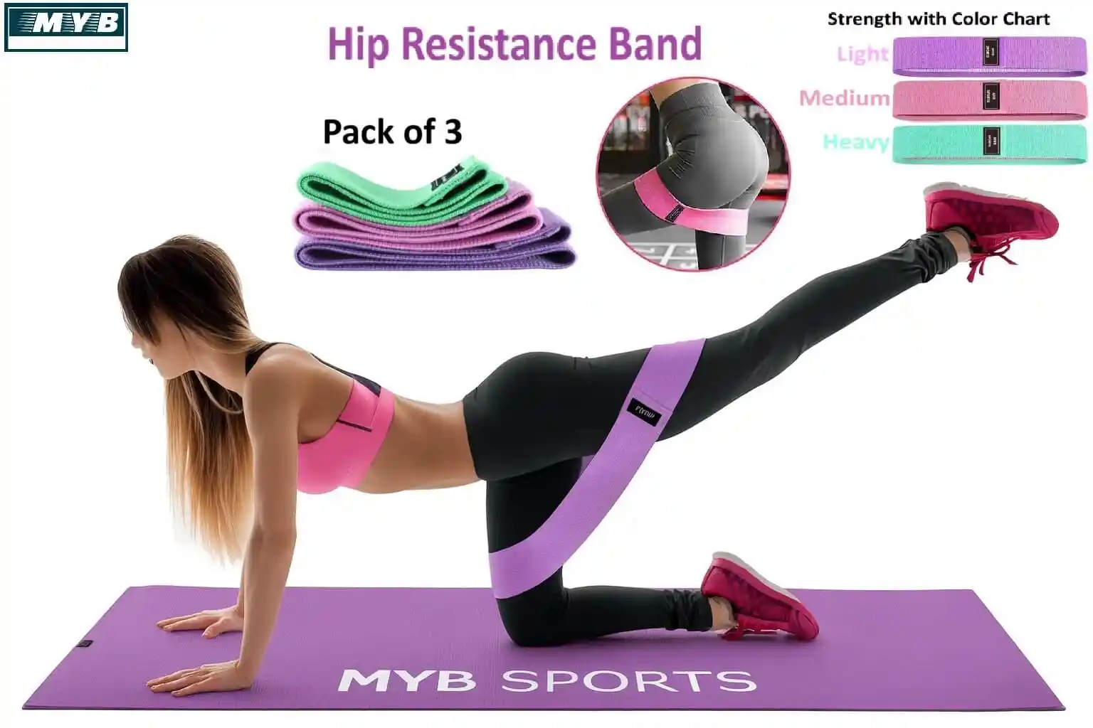 Premium hip resistance Band 6 Pakistan